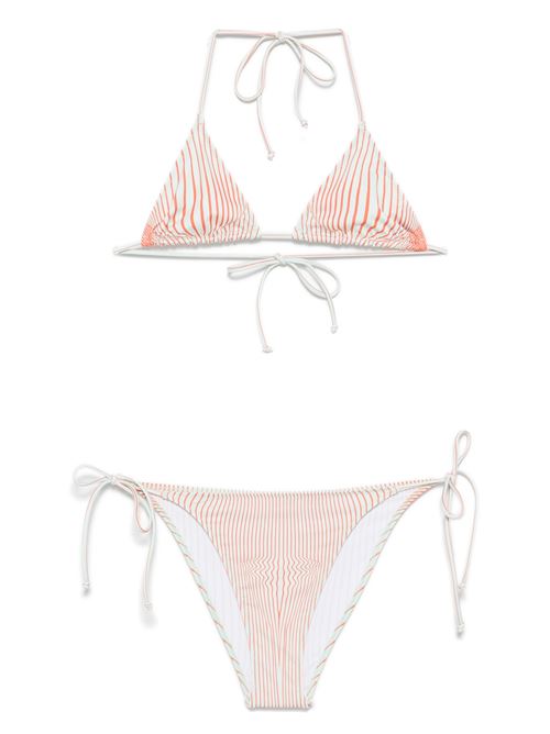 Bikini set stampato body morphing a righe sottili JEAN PAUL GAULTIER | 25/33-F-BS021J5714216